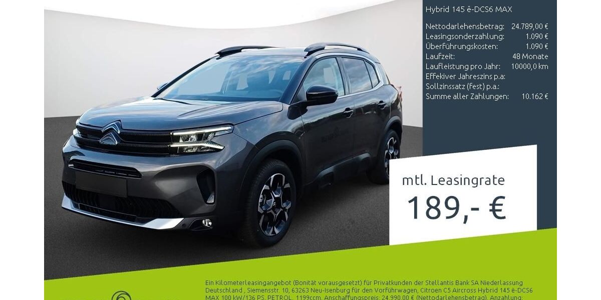 Citroen C5 Aircross 10.442 km 24.889 &euro; Dortmund 44263