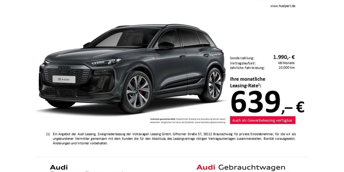 Audi Q6 e-tron 7.066 km 73.691 &euro; Dortmund 44143