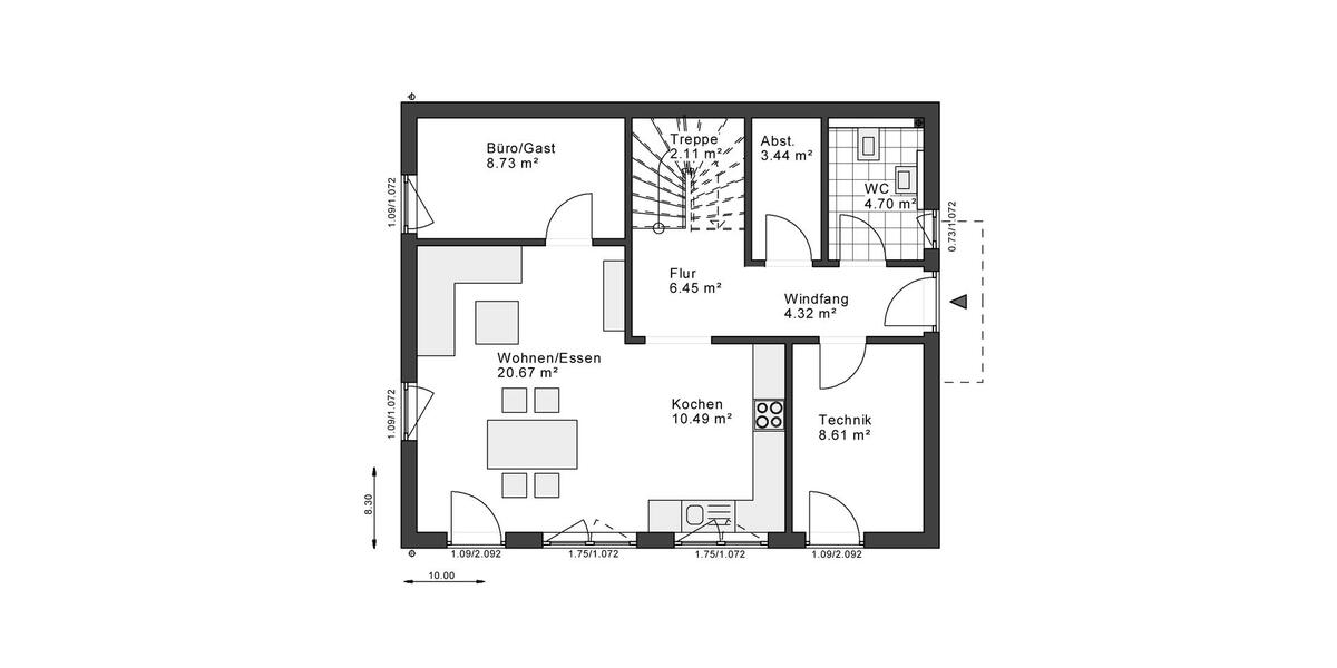 Einfamilienhaus Hagen Hagen-Mitte - 4 Zimmer, 140 m&sup2;, 1.500&euro; | Angebot:26611580