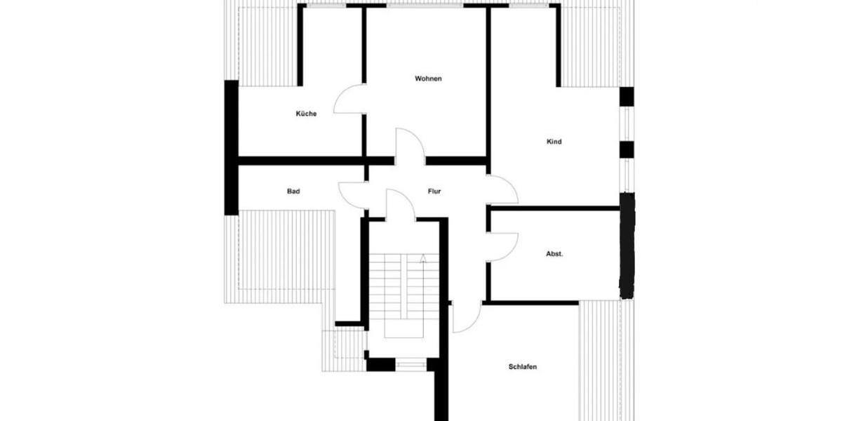 Dachgeschoßwohnung Hagen Hagen-Nord - 4 Zimmer, 90 m&sup2;, 990&euro; | Angebot:24878533