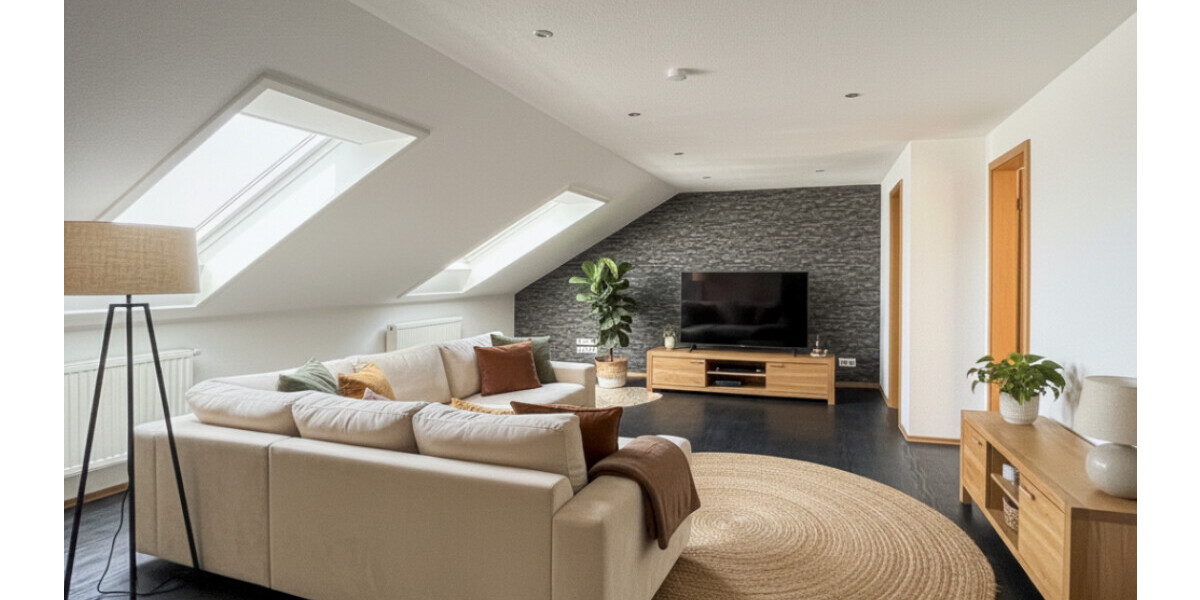 Helle 2-Zimmer-Wohnung im Dachgeschoss eines gepflegten Dreifamilienhauses! - Dachgeschoßwohnung Drensteinfurt Rinkerode | Angebot:26351520