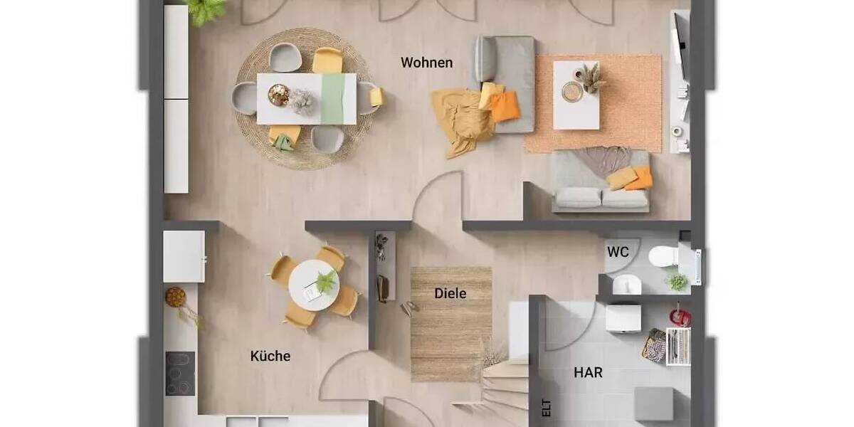 Einfamilienhaus Ahlen Innenstadt - 4 Zimmer, 130 m&sup2;, 274.250&euro; | Angebot:25666327