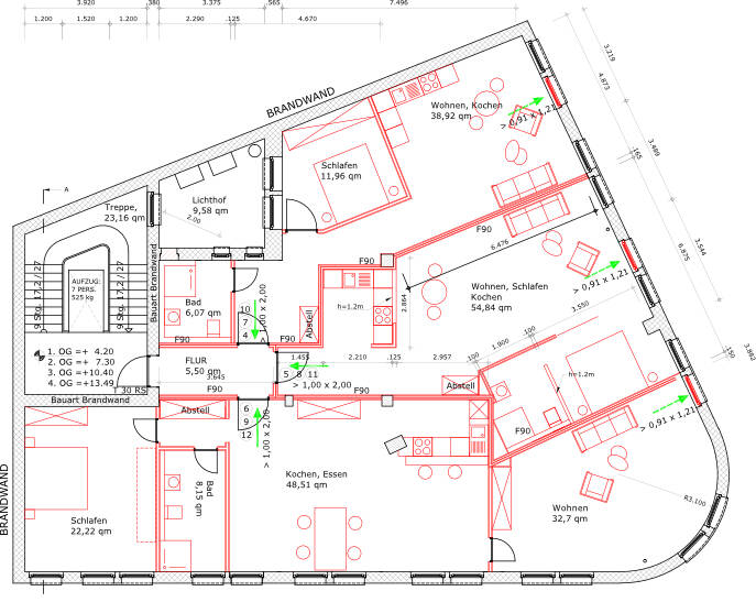 Gewerbeobjekt Dortmund Mitte - 1 Zimmer, 220 m&sup2;, 2.090&euro; | Angebot:25663789
