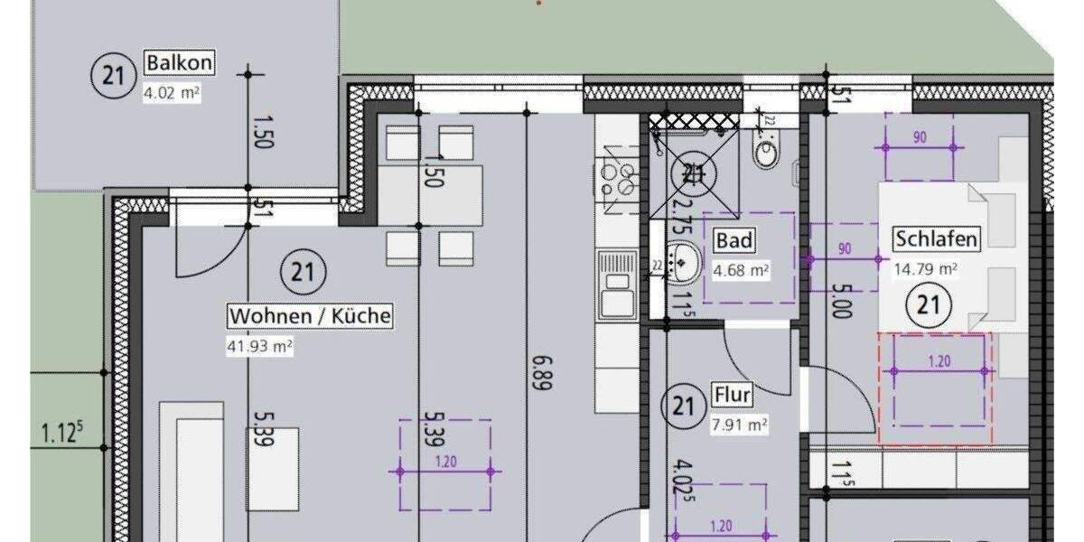 Etagenwohnung Welver Meyerich - 2 Zimmer, 78 m&sup2;, 305.900&euro; | Angebot:26826747