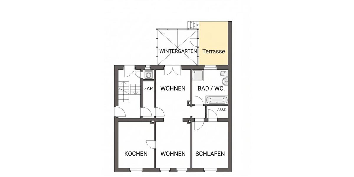 Erdgeschoßwohnung Dortmund Bövinghausen - 3 Zimmer, 91 m&sup2;, 780&euro; | Angebot:26617946