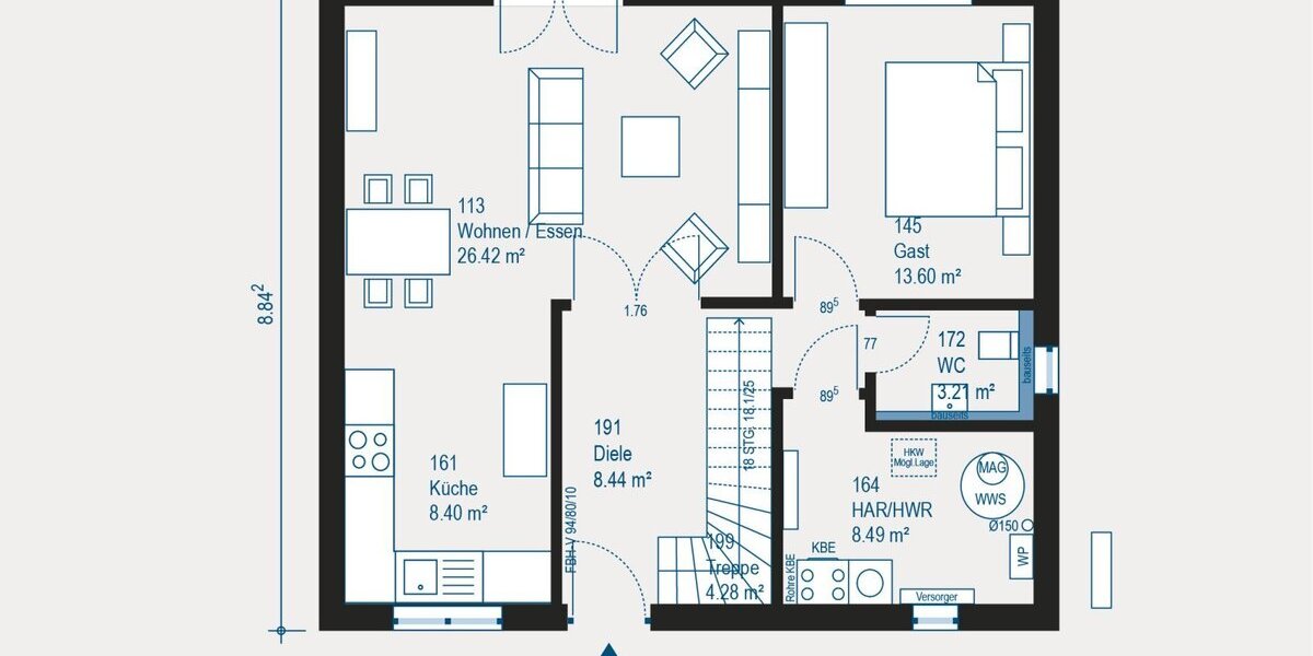 Ihr individuelles Einfamilienhaus in Menden - moderne Lebensqualität trifft auf nachhaltige Architektur - Einfamilienhaus Menden | Angebot:27329707