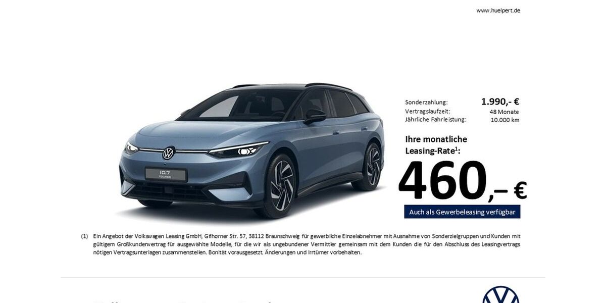 VW ID.7 14.765 km 51.611 &euro; Bergkamen 59192