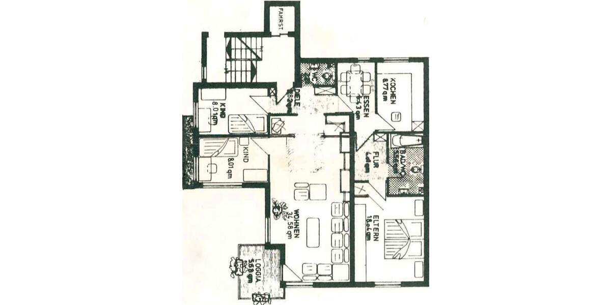 Etagenwohnung Dortmund Mitte - 4 Zimmer, 98 m&sup2;, 280.000&euro; | Angebot:25673052