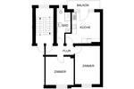 Etagenwohnung Hagen Hagen-Nord - 2 Zimmer, 63 m&sup2;, 396&euro; | Angebot:26535227