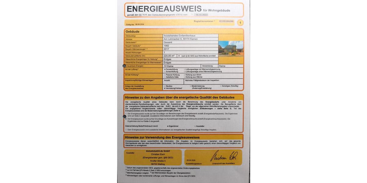 Einfamilienhaus Kamen - 8 Zimmer, 220 m&sup2;, 439.000&euro; | Angebot:26985467