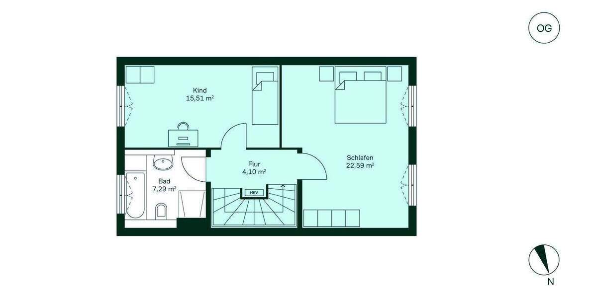 Doppelhaushälfte Bergkamen Weddinghofen - 4 Zimmer, 136 m&sup2;, 458.500&euro; | Angebot:25796214