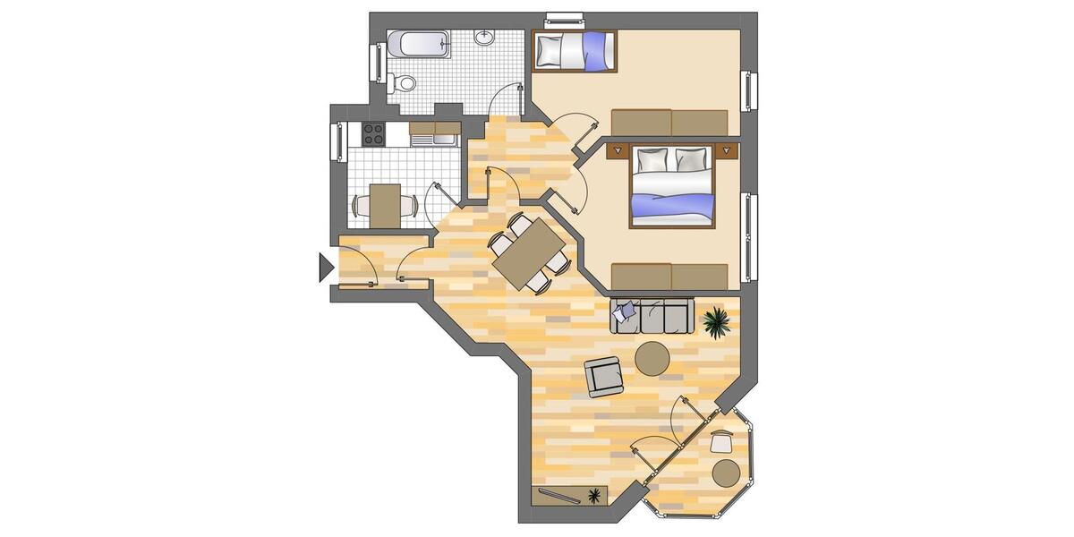 Etagenwohnung Dortmund Hombruch - 3 Zimmer, 78 m&sup2;, 405&euro; | Angebot:23822717