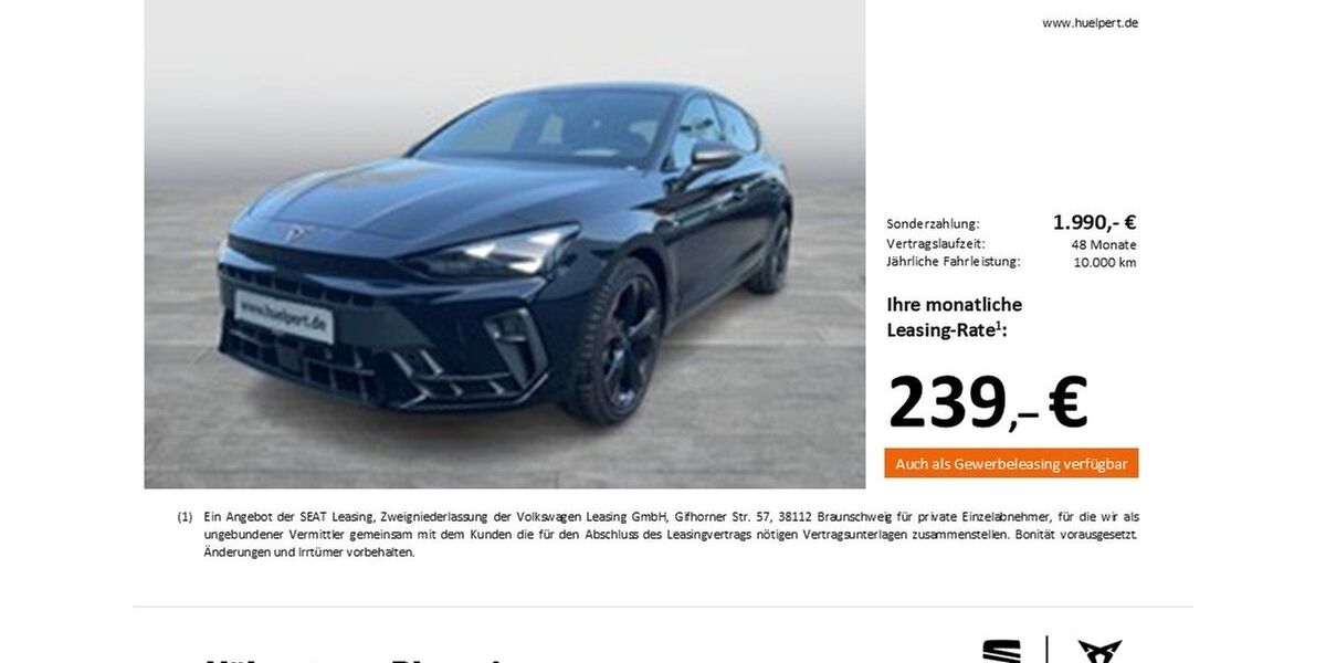 Cupra Leon 1.991 km 30.640 &euro; Dortmund 44269