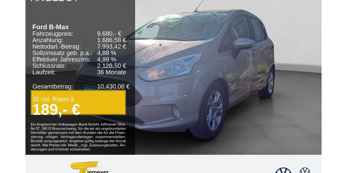 Ford B-Max 65.307 km 9.680 &euro; Castrop-Rauxel 44575