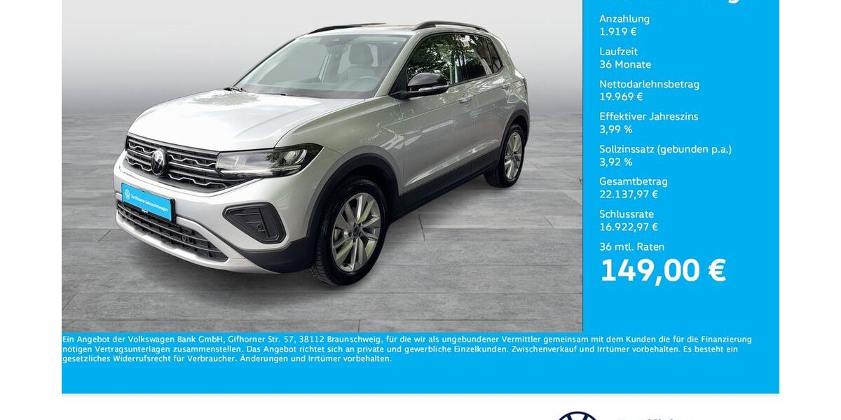 VW T-Cross 7.766 km 21.677 &euro; Dortmund 44379