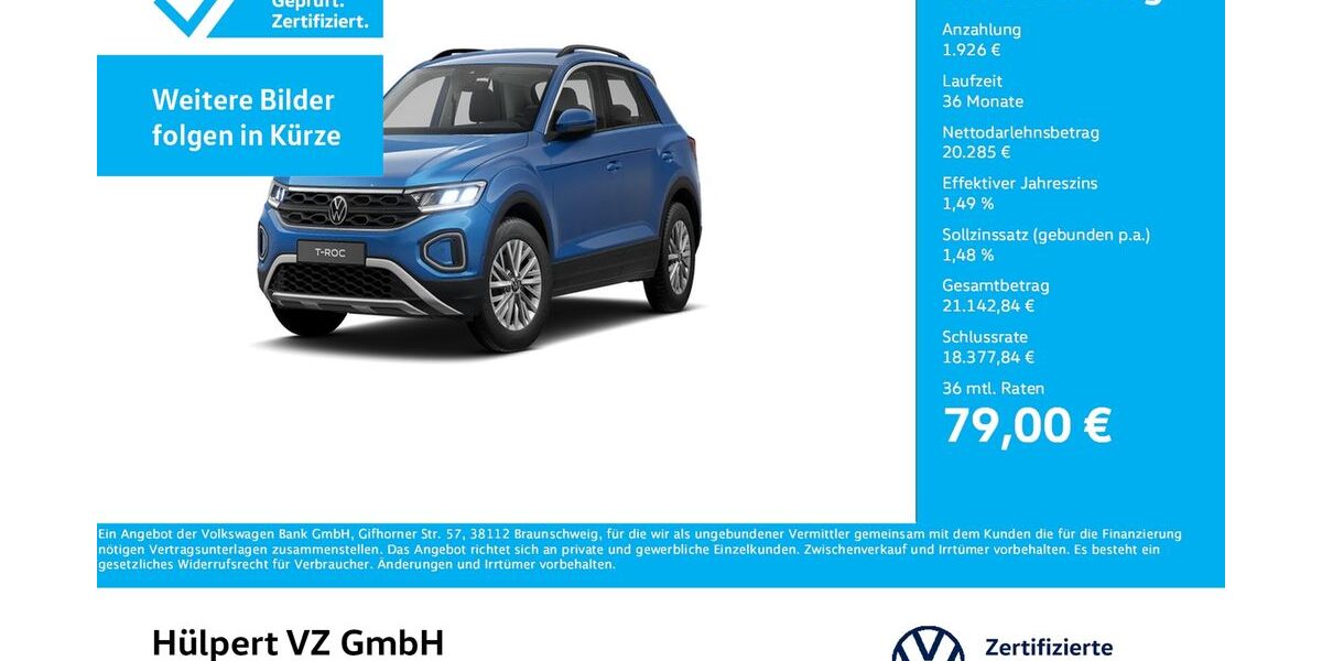 VW T-Roc 7.721 km 21.911 &euro; Dortmund 44379