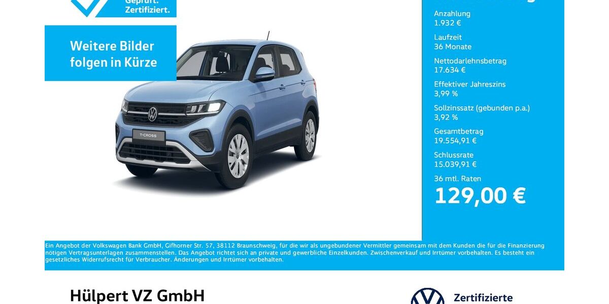 VW T-Cross 11.384 km 19.411 &euro; Dortmund 44141