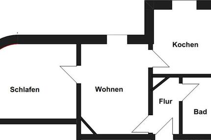 Wohnung Hagen Hagen-Mitte - 2.5 Zimmer, 48 m&sup2;, 610&euro; | Angebot:25931838