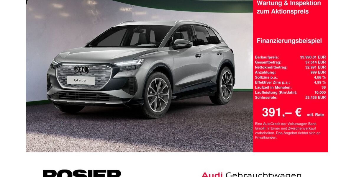 Audi Q4 e-tron 81.604 km 33.990 &euro; Menden 58706