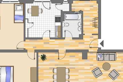 Wohnung Dortmund Gartenstadt - 4 Zimmer, 103 m&sup2;, 939&euro; | Angebot:26890095