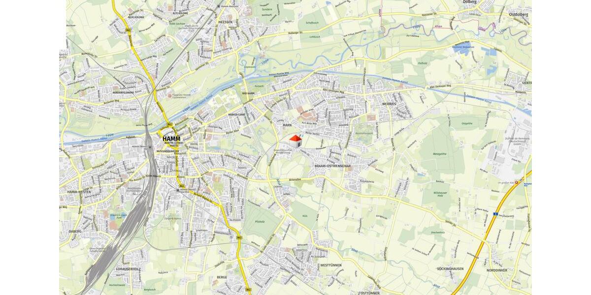 Etagenwohnung Hamm Braam-Ostwennemar - 3 Zimmer, 76 m&sup2;, 990&euro; | Angebot:24610621