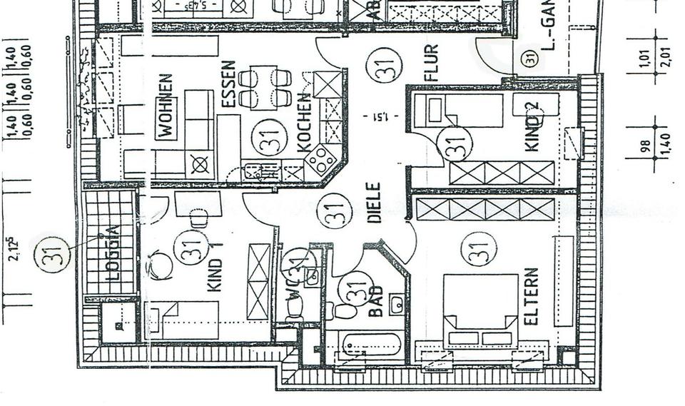 Dachgeschoßwohnung Bergkamen - 4 Zimmer, 90 m&sup2;, 800&euro; | Angebot:26611611