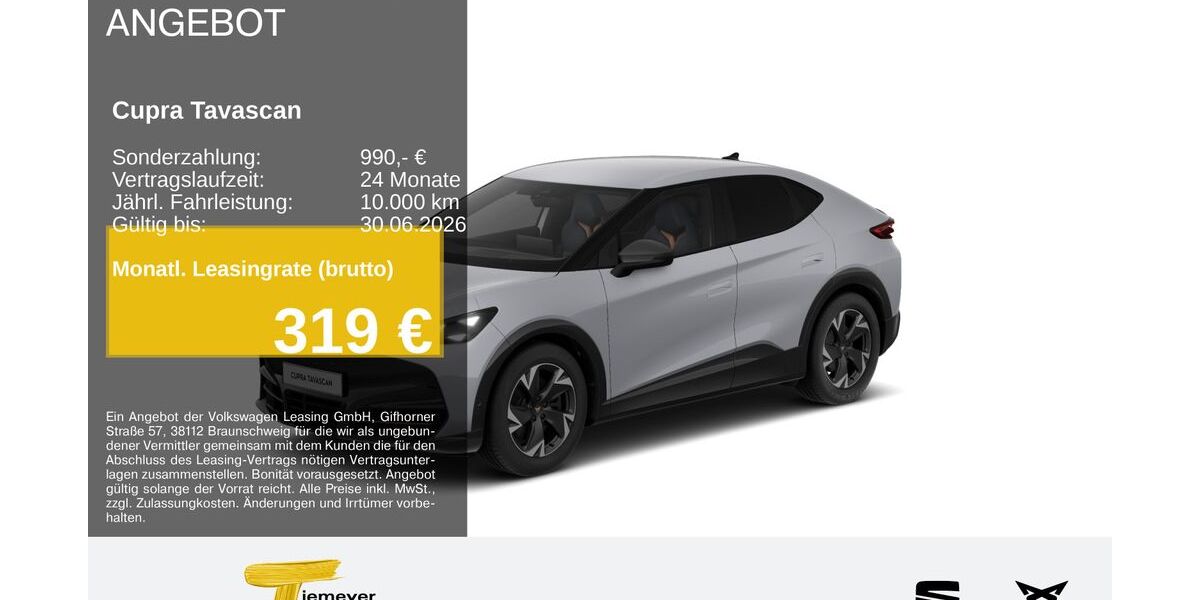 Cupra Tavascan 10.262 km 41.120 &euro; Hemer 58675