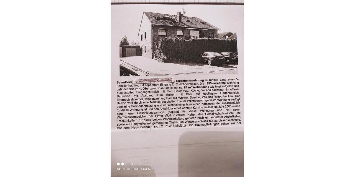 Etagenwohnung Selm - 3 Zimmer, 84 m&sup2;, 205.000&euro; | Angebot:25591056