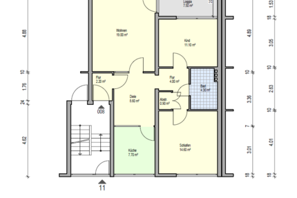 Wohnung Hamm Heessen - 3 Zimmer, 76 m&sup2;, 600&euro; | Angebot:25916776