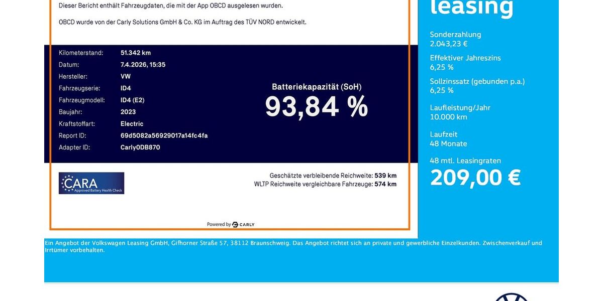 VW ID.4 51.340 km 23.210 &euro; Unna 59423
