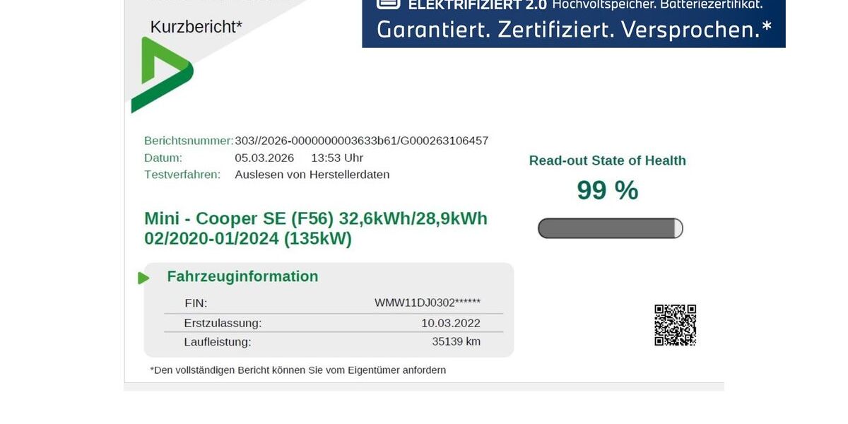 Mini Cooper SE 35.139 km 16.950 &euro; Iserlohn 58636