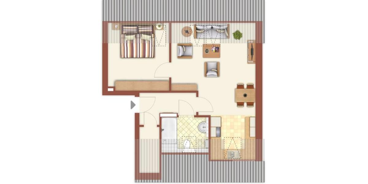 Dachgeschoßwohnung Hamm Braam-Ostwennemar - 2.5 Zimmer, 45 m&sup2;, 384&euro; | Angebot:25320645