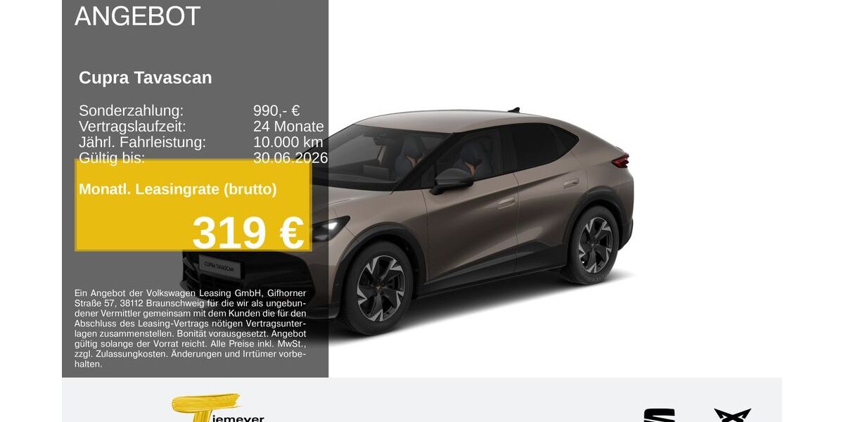 Cupra Tavascan 8.106 km 40.890 &euro; Hemer 58675