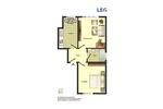 Etagenwohnung Bergkamen - 2.5 Zimmer, 51 m&sup2;, 399&euro; | Angebot:26624203