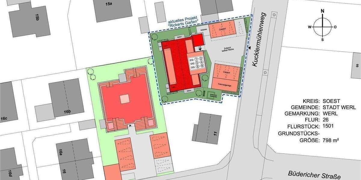 Etagenwohnung Werl - 2 Zimmer, 67 m&sup2;, 268.000&euro; | Angebot:25814157