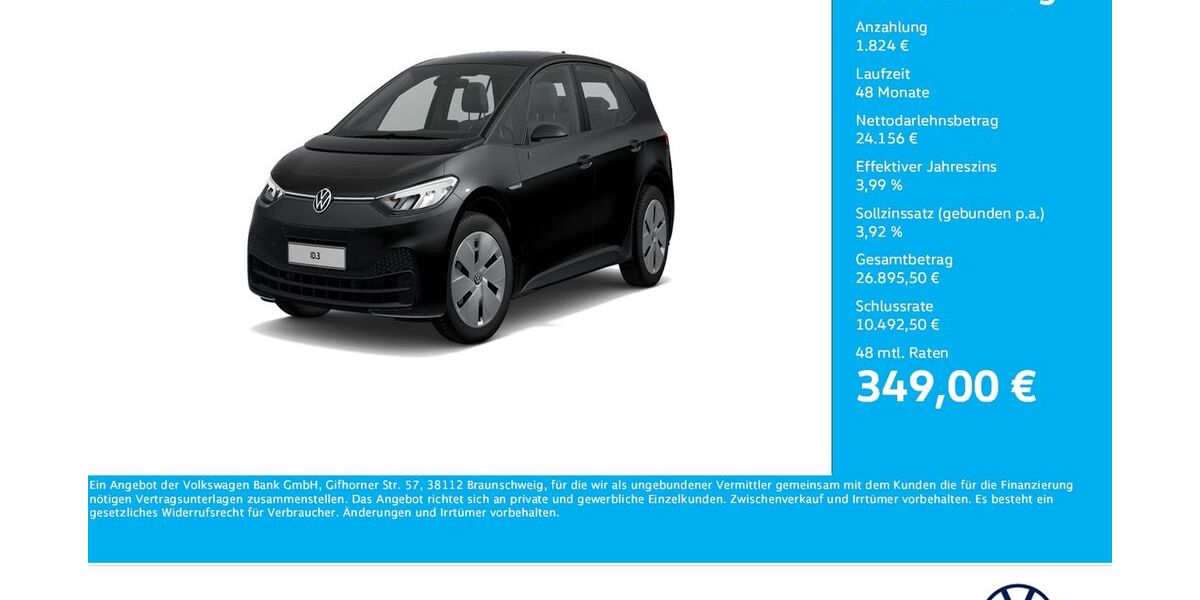 VW ID.3 9.248 km 25.940 &euro; Unna 59423