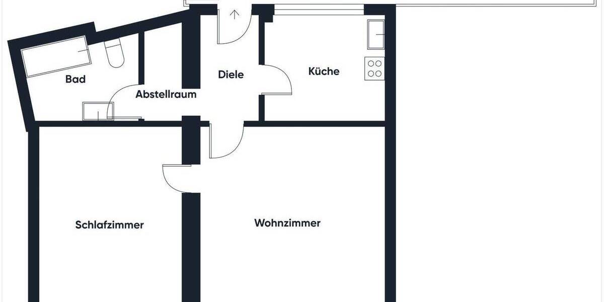 Etagenwohnung Hamm Hamm-Mitte - 2 Zimmer, 56 m&sup2;, 109.000&euro; | Angebot:26851609