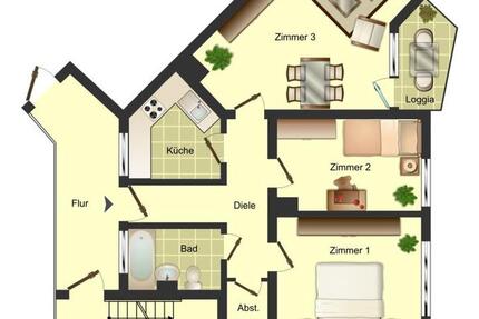 Wohnung Unna - 3.5 Zimmer, 69 m&sup2;, 519&euro; | Angebot:26008895