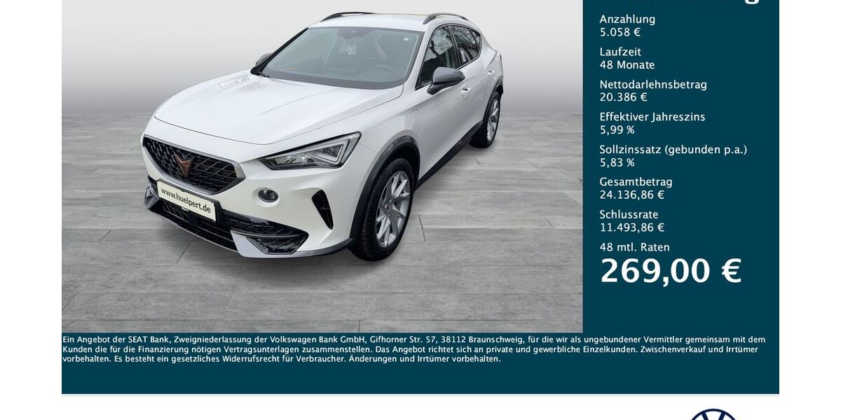 Cupra Formentor 19.944 km 24.677 &euro; Dortmund 44379