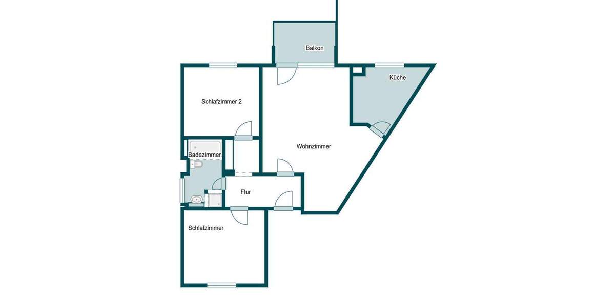 Etagenwohnung Dortmund Lütgendortmund - 3 Zimmer, 77 m&sup2;, 169.000&euro; | Angebot:25867182