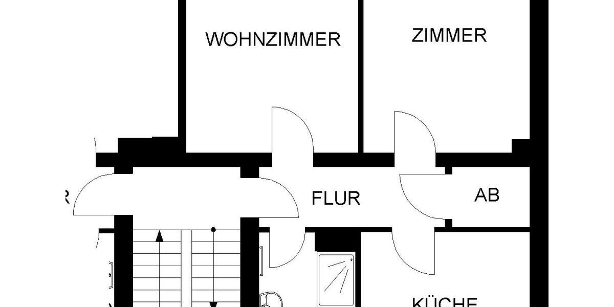 Etagenwohnung Hagen Hagen-Mitte - 2 Zimmer, 57 m&sup2;, 358&euro; | Angebot:25870116