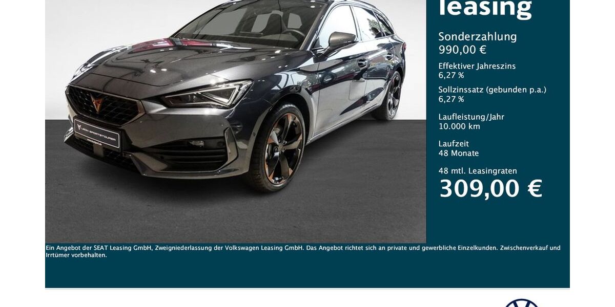 Cupra Leon 38.481 km 28.415 &euro; Dortmund 44379