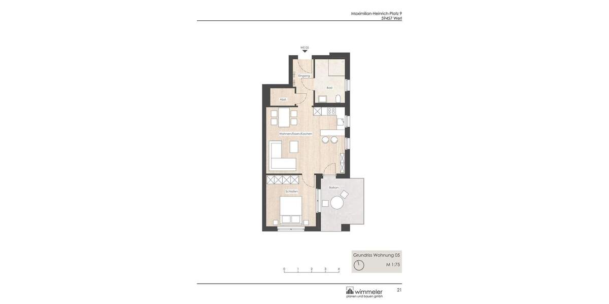 Etagenwohnung Werl - 2 Zimmer, 60 m&sup2;, 239.900&euro; | Angebot:25769243