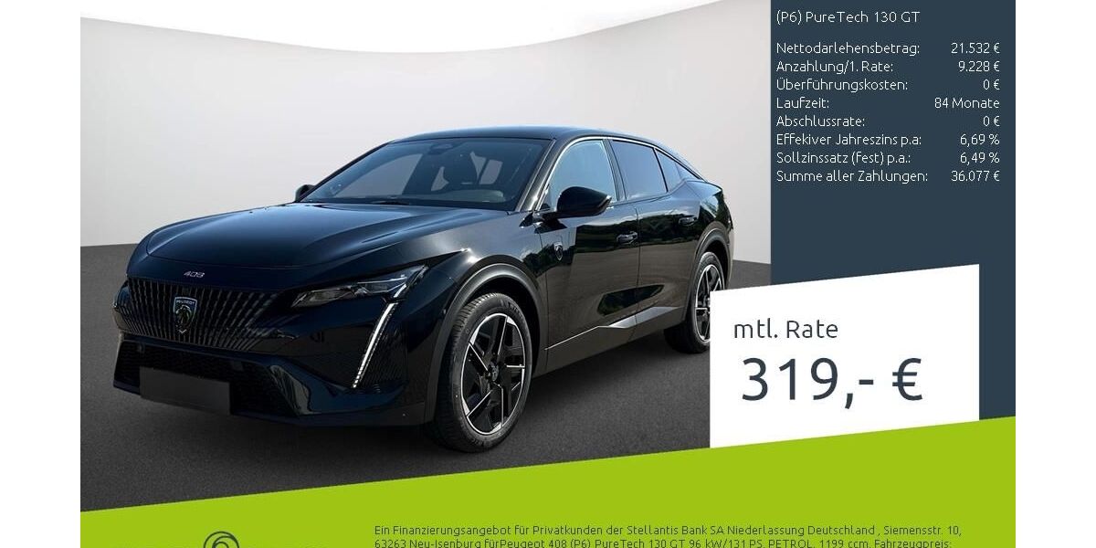 Peugeot 408 1.050 km 29.989 &euro; Dortmund 44263