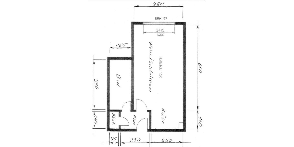 Etagenwohnung Bergkamen - 1.5 Zimmer, 42 m&sup2;, 69.000&euro; | Angebot:26794300