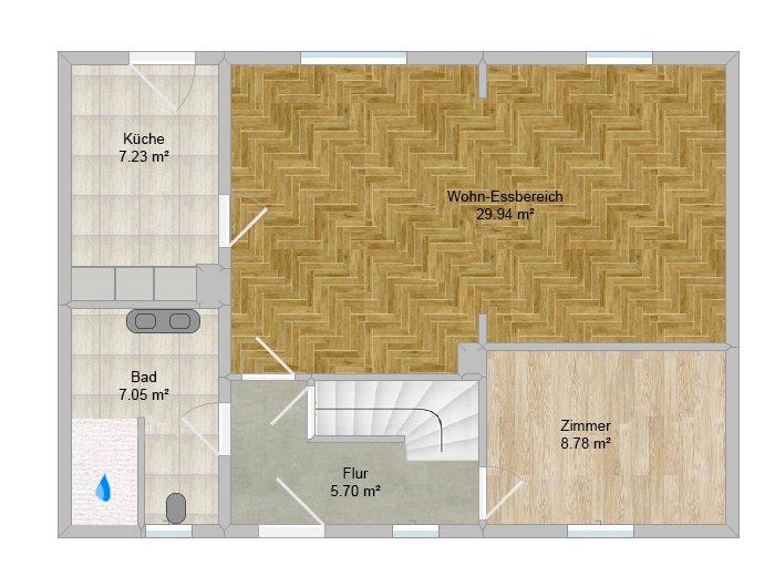 Reihenhaus Dortmund Huckarde - 6 Zimmer, 107 m&sup2;, 1.450&euro; | Angebot:26547233