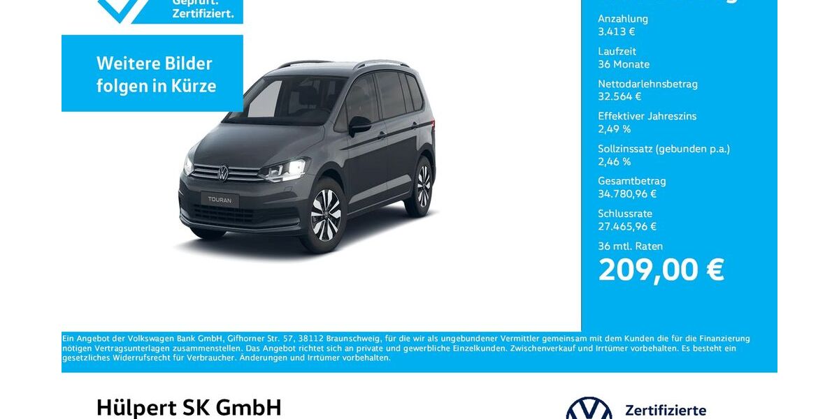 VW Touran 6.889 km 35.977 &euro; Bergkamen 59192