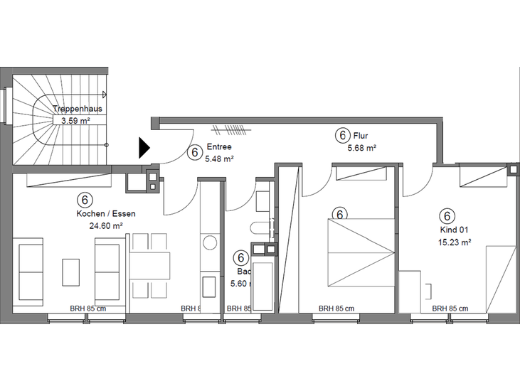 Kapitalanlage mit Potenzial: Exklusive 2,5-Zimmer-Wohnung mit zuverlässigen Mieteinnahmen in Hamm - Anlageobjekt Hamm Herringen | Angebot:17972529
