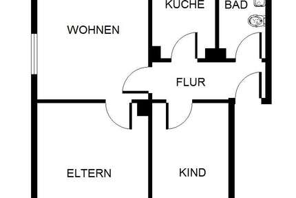 Wohnung Bergkamen Weddinghofen - 3 Zimmer, 55 m&sup2;, 429&euro; | Angebot:25915565