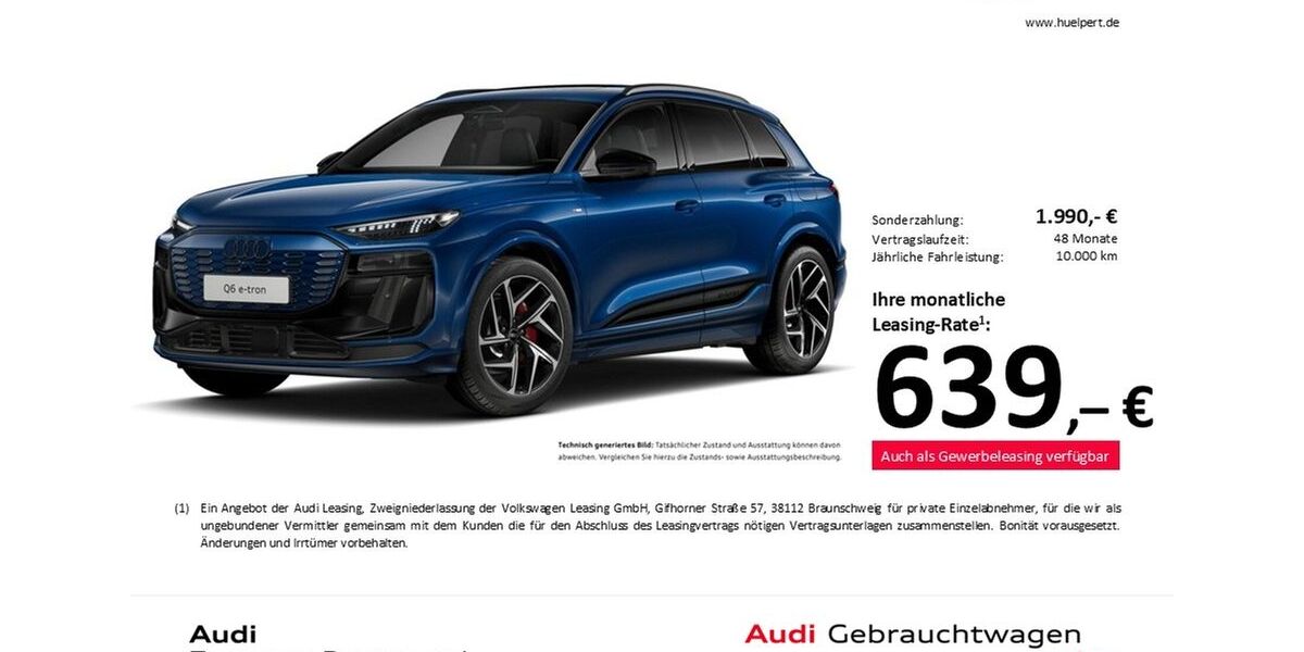 Audi Q6 e-tron 13.287 km 70.998 &euro; Dortmund 44143